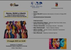 Donne, Diritti e Libertà”: Chiavi di lettura dell’universo femminile in alcuni Paesi del Mondo” 23 maggio 2025
